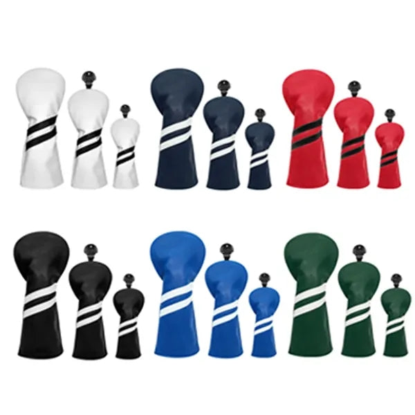 Premium Golf Club Headcover Set for Driver, Fairway, Irons