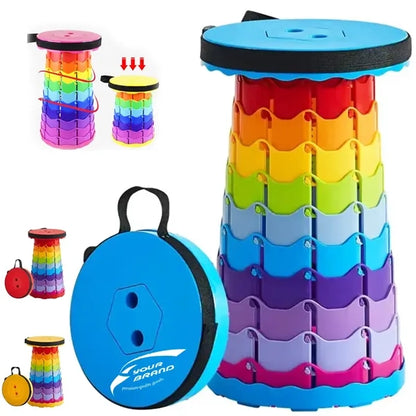 Adjustable Rainbow Telescopic Stool for Travel & Events
