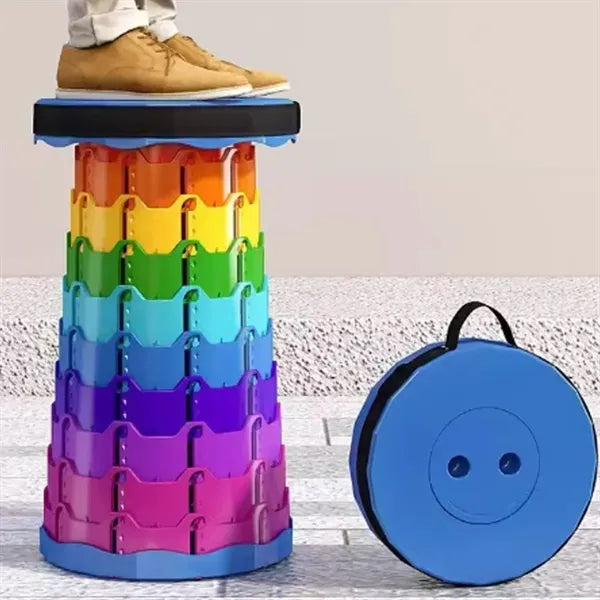 Adjustable Rainbow Telescopic Stool for Travel & Events