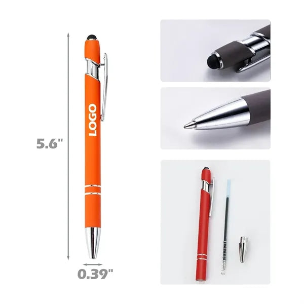 Multicolor Aluminum Stylus Ballpoint Pen
