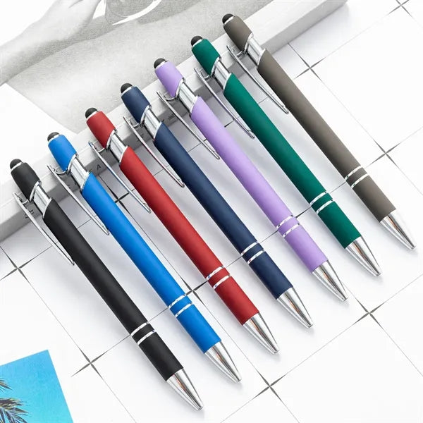Multicolor Aluminum Stylus Ballpoint Pen