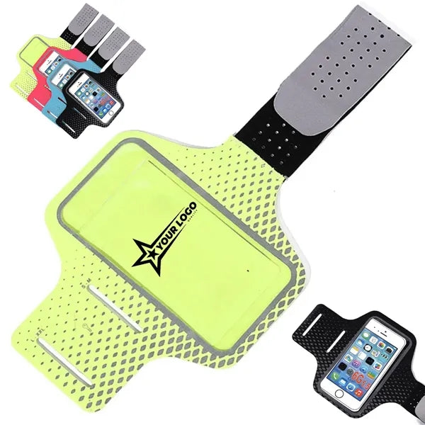 Adjustable Sports Armband w/ Touchscreen & Breathable Strap