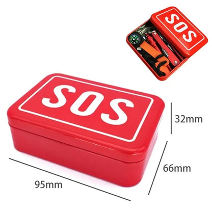 Survival Emergency Kit with Multi-Tool & Fire Starter