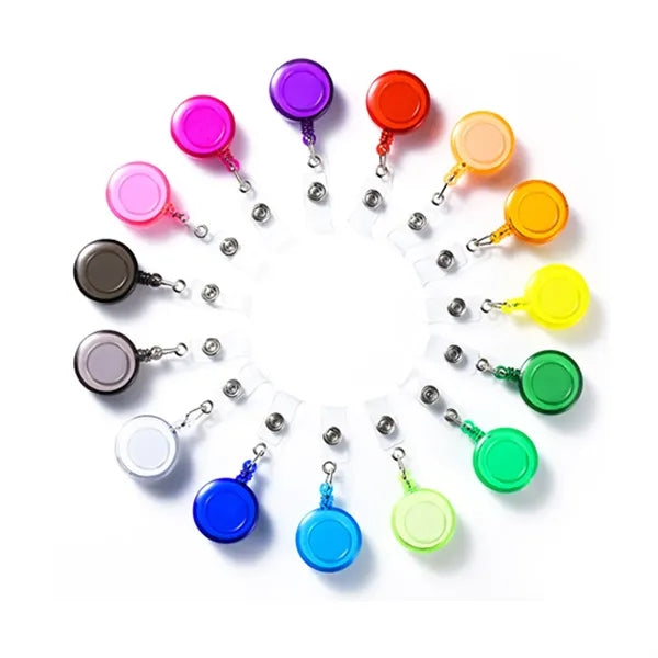 Retractable Badge Reel with Clip for ID Cards & Keys