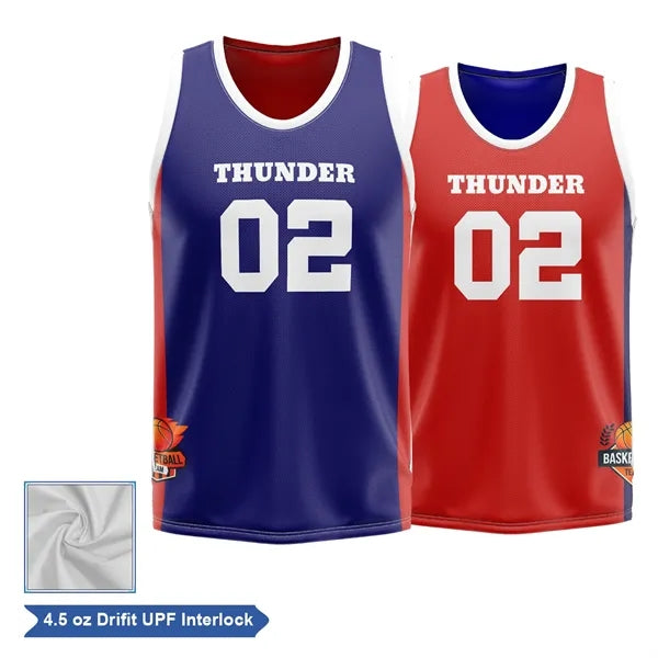 Sublimation UPF DriFit Reversible Basketball Jersey - Men Wo