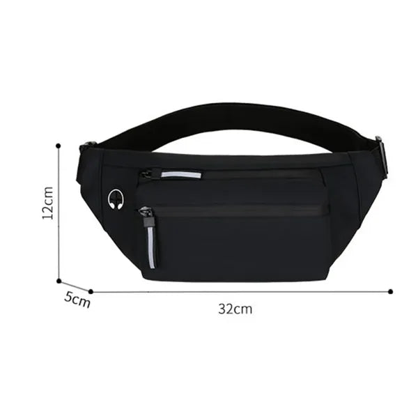 Waterproof Outdoor Running Belt Waist Bag W/ Headphone Jack