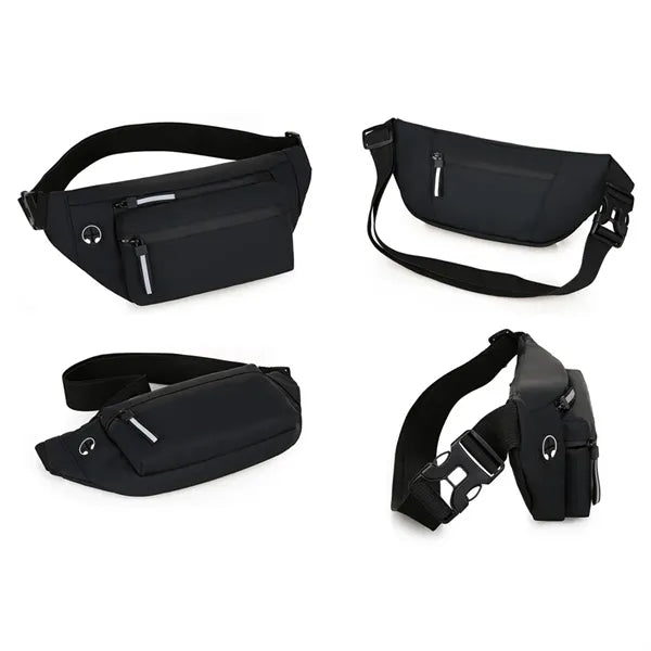 Waterproof Outdoor Running Belt Waist Bag W/ Headphone Jack