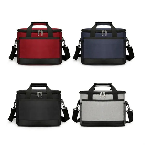 Insulated Double Layer Lunch Cooler Picnic Travel Bag