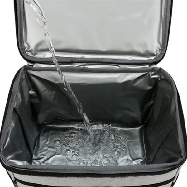 Double Layer Insulated Picnic Lunch Travel Cooler Bag