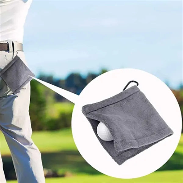 Golf Towel with Carabiner Clips
