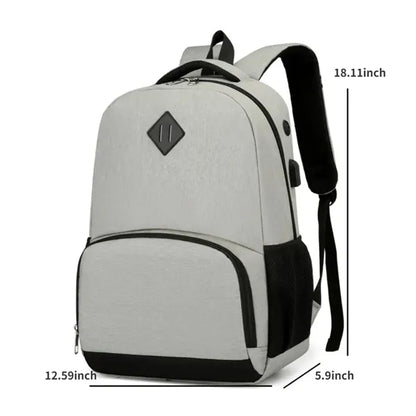 Insulated Laptop Backpack W/ Cooler USB Port Headphone Jack
