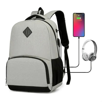 Insulated Laptop Backpack W/ Cooler USB Port Headphone Jack