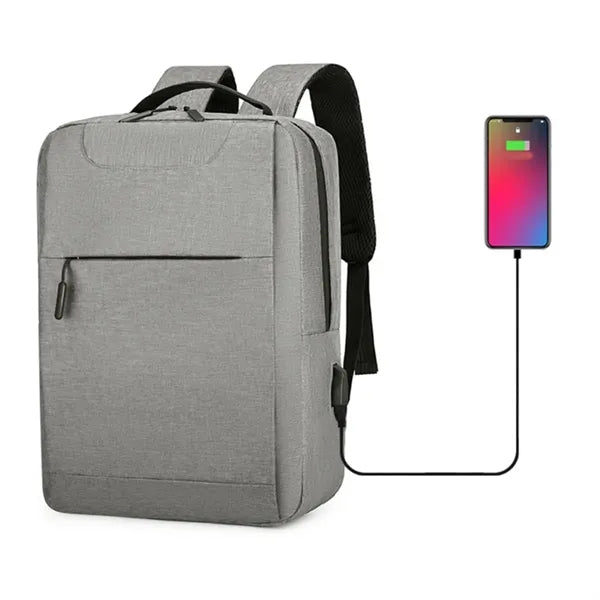 Large Waterproof Business Laptop Backpack W/ USB Charging