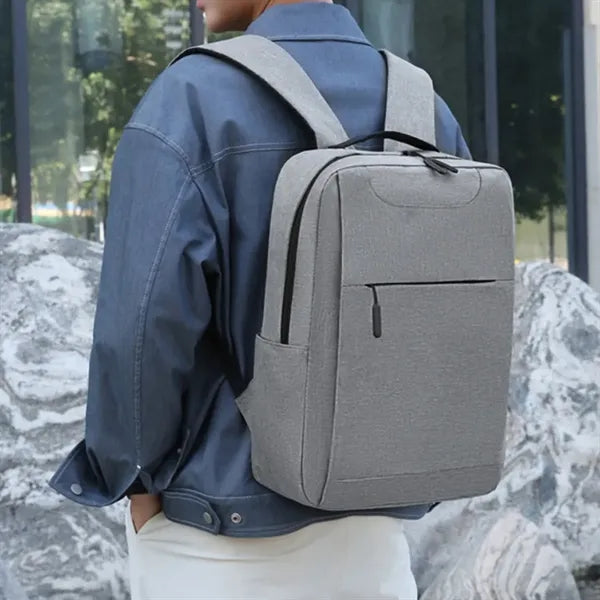 Large Waterproof Business Laptop Backpack W/ USB Charging