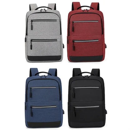 Waterproof Business Travel Laptop Backpack W/ USB Charging