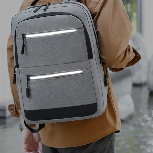 Waterproof Business Travel Laptop Backpack W/ USB Charging