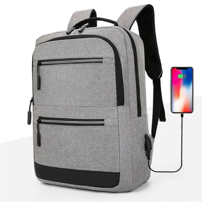 Waterproof Business Travel Laptop Backpack W/ USB Charging