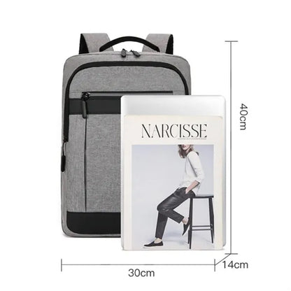 Waterproof Business Laptop Backpack W/ USB College Bookbag