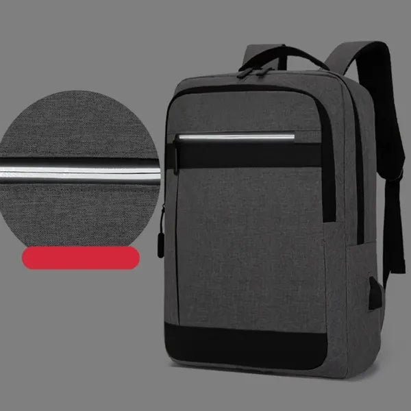 Waterproof Business Laptop Backpack W/ USB College Bookbag