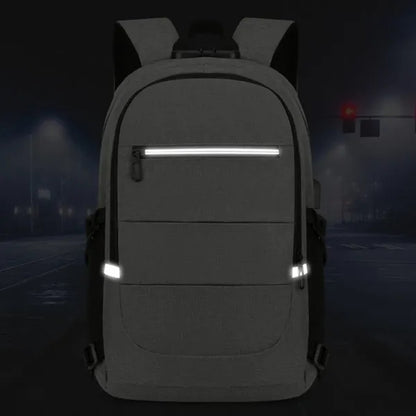 Laptop Backpack W/ USB Port Headphone Jack & Anti-Theft Lock