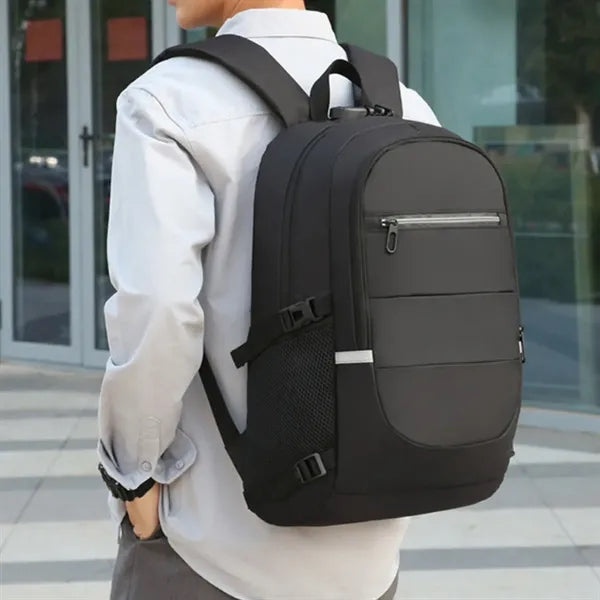 Laptop Backpack W/ USB Port Headphone Jack & Anti-Theft Lock