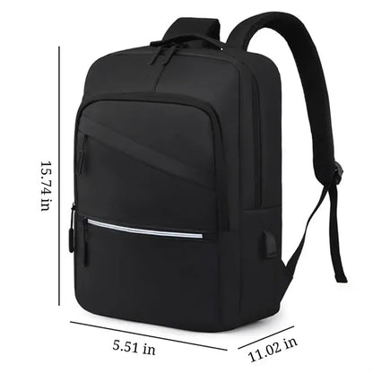 15.6 In Business College Travel Laptop Backpack W/ USB Port