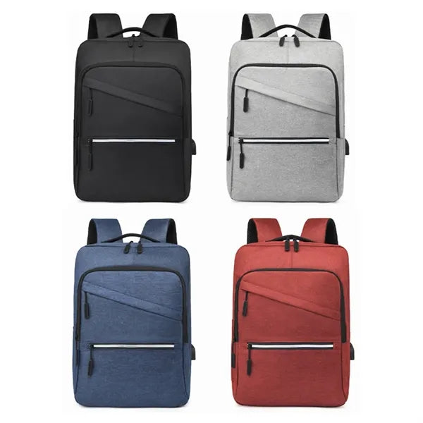 15.6 In Business College Travel Laptop Backpack W/ USB Port