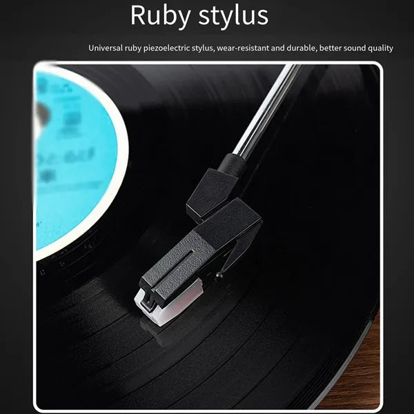 Wood Vintage Bluetooth Record Player with Speaker