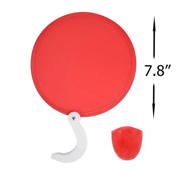 Foldable Handle Fan with Pouch