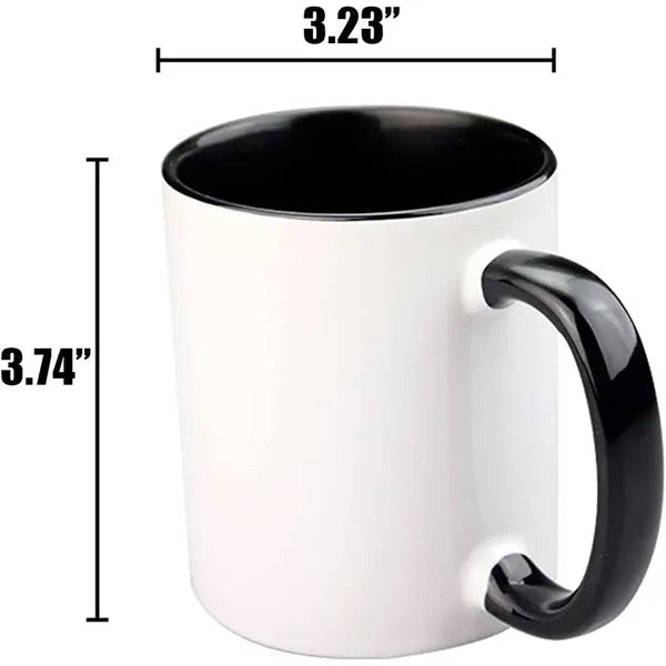 12oz Two-Tone Ceramic Mug