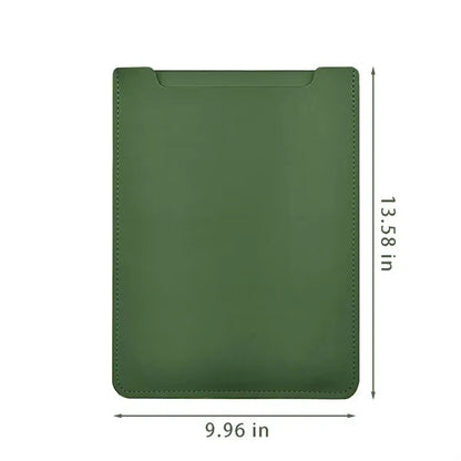 Versatile pu leather mouse pad protective laptop sleeve case
