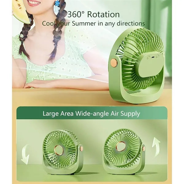 USB Rechargeable Desk Fan