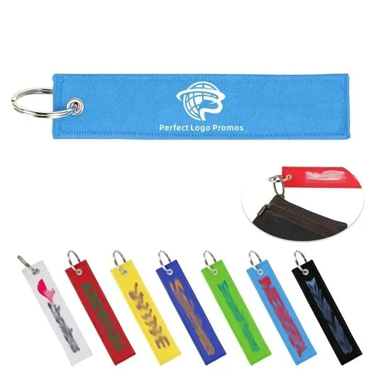 Woven Luggage Keychain Tag