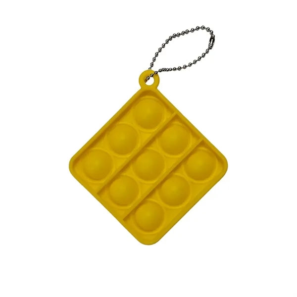 Square Shape Push Pop Bubble w/ Bead