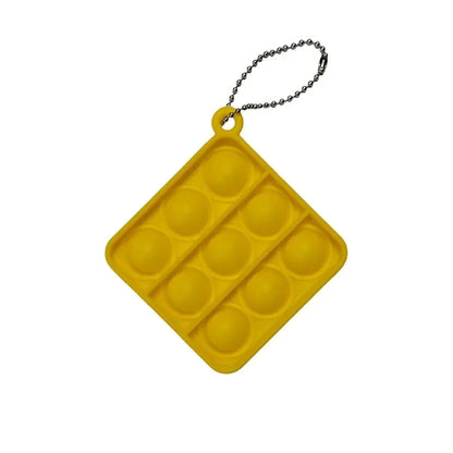 Square Shape Push Pop Bubble w/ Bead