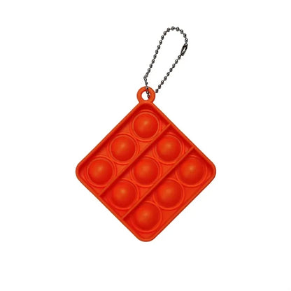 Square Shape Push Pop Bubble w/ Bead