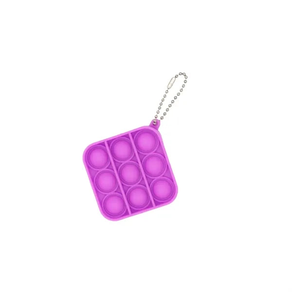 Square Shape Push Pop Bubble w/ Bead