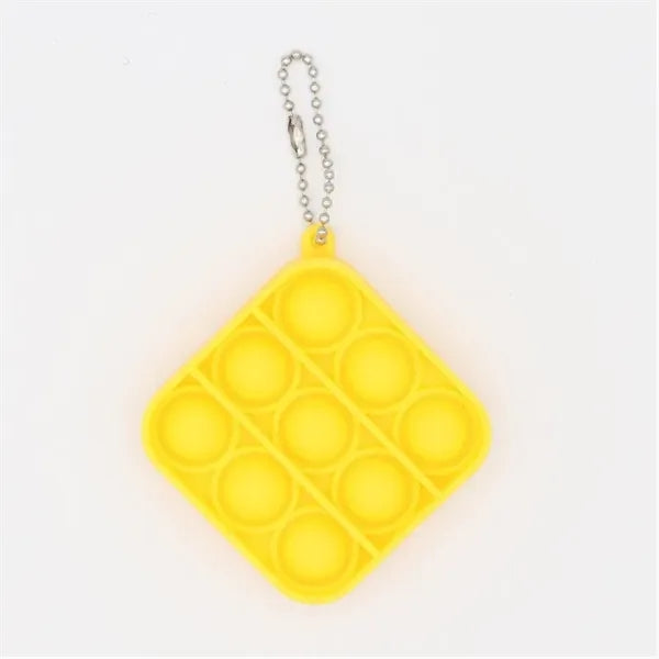 Square Shape Push Pop Bubble w/ Bead