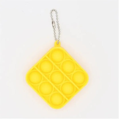 Square Shape Push Pop Bubble w/ Bead