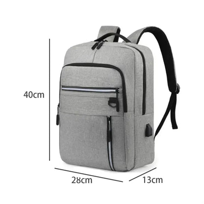 Travel Business College Laptop Backpack W/ USB Port