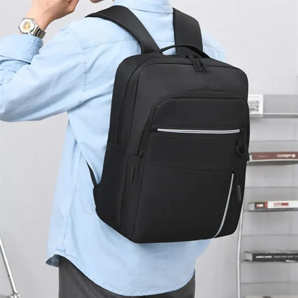 Travel Business College Laptop Backpack W/ USB Port