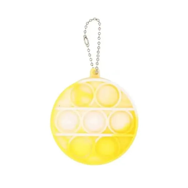 Round Push Pop Bubble Keychain