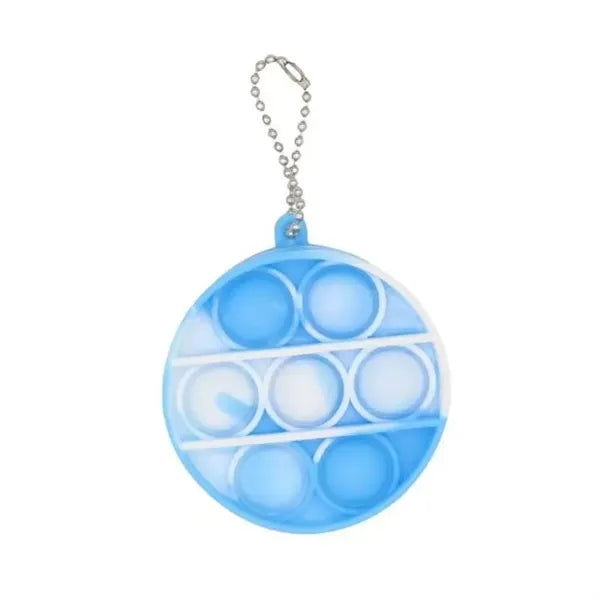 Round Push Pop Bubble Keychain