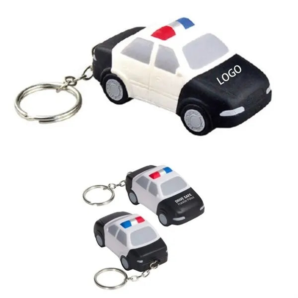 Police Car Stress Reliever Key Chain