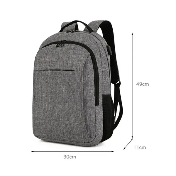 Business Laptop Bag Waterproof Backpack W/ USB Charging Port