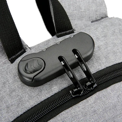 Laptop Backpack W/ USB Port Headphone Jack Anti-Theft Lock