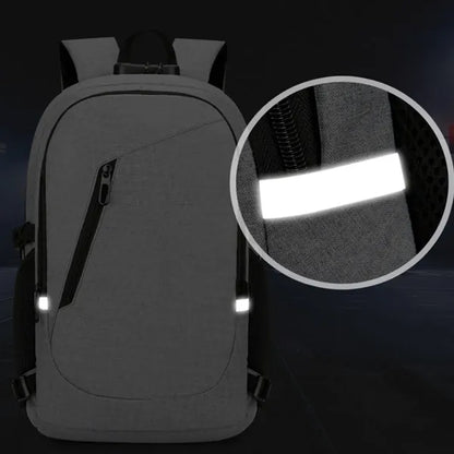 Laptop Backpack W/ USB Port Headphone Jack Anti-Theft Lock