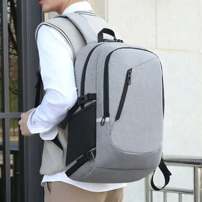 Laptop Backpack W/ USB Port Headphone Jack Anti-Theft Lock