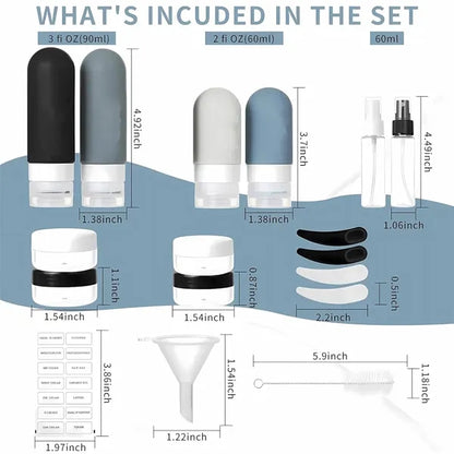 17 Pack Travel Bottles for Toiletries
