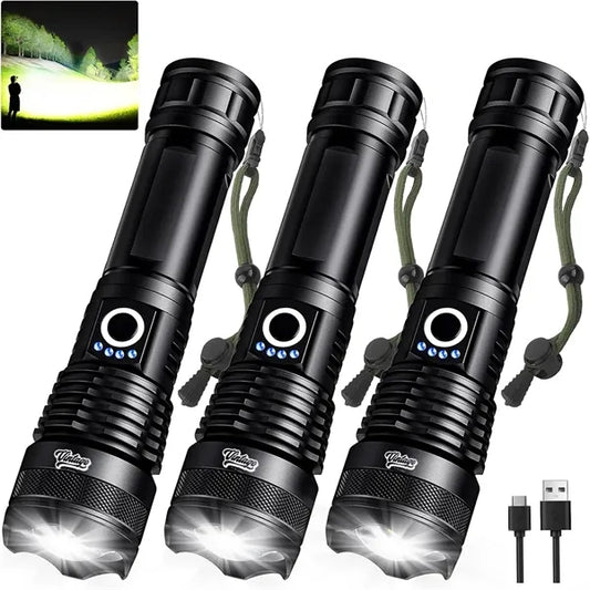 Rechargeable LED Flashlights with USB Cable